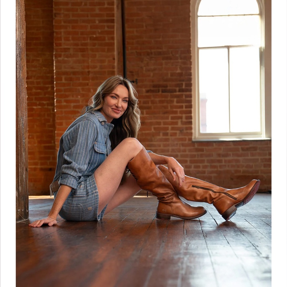 Bed Stu Manchester tall boot in tan rustic women’s 7.5 knee high - Picture 4 of 9